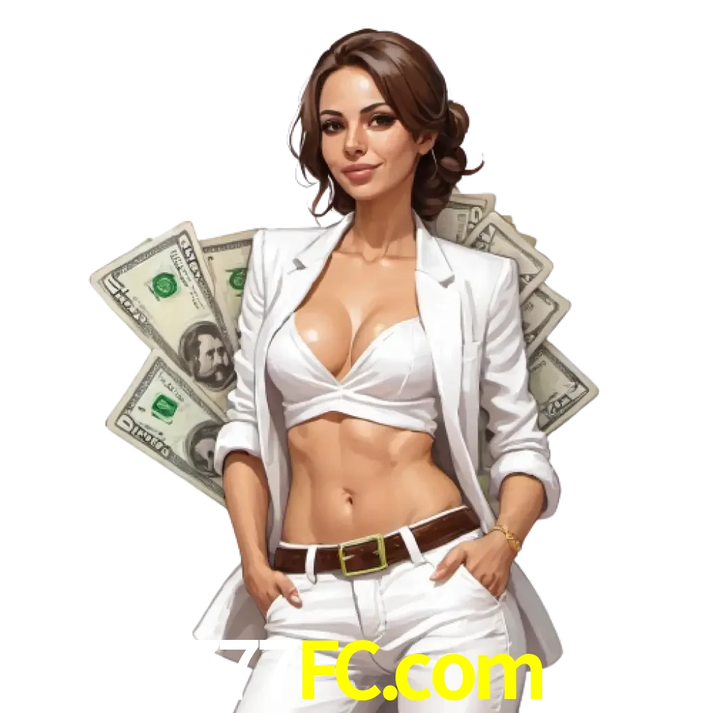 woman with money playing in 777fc bet casino